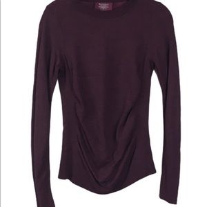 Athleta long sleeve dark forest purple - new